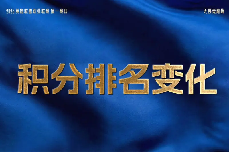 LPL战队排名变化:AL登峰组第一,BLG第二,WBG/JDG各列三四