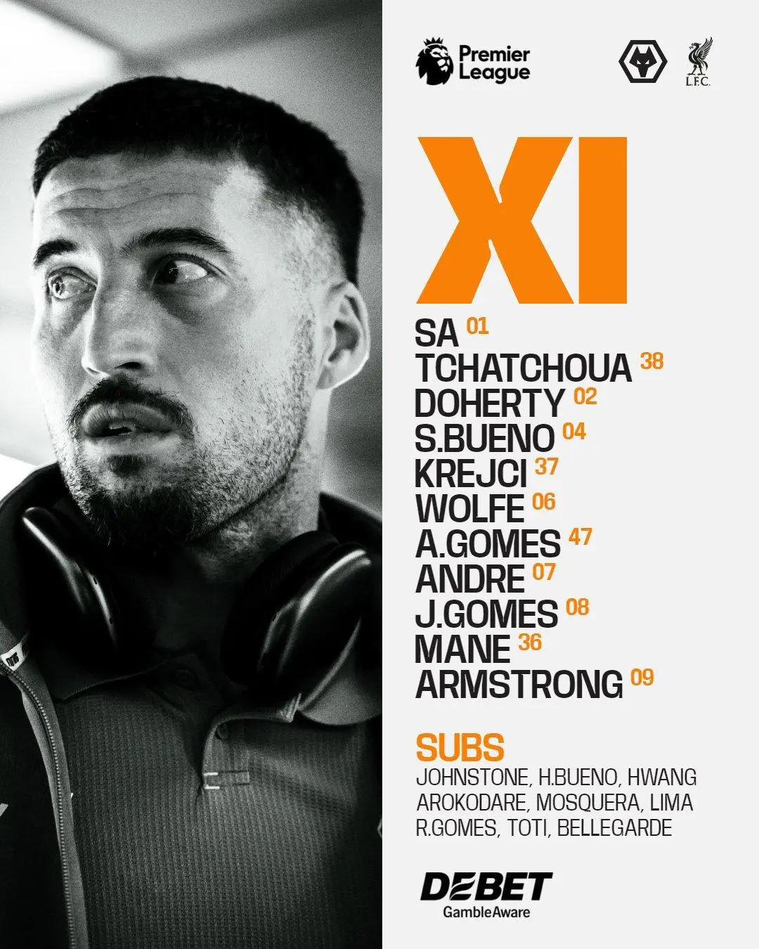 体育赛事-剑南春首发-狼队VS利物浦:萨拉赫领衔,弗林蓬、索博出战